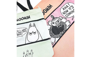 バッグが伸びる！？ムーミンのこのトートバッグは荷物の量に合わせてサイズが変えられます！