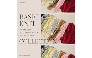 【titivate】BASIC KNIT COLLECTION