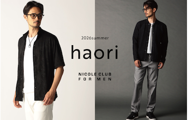 【NICOLE CLUB FOR MEN】2026 summer haori
