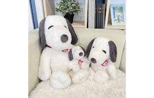 あなただけのスヌーピーをみつけてね。思わず抱きしめたくなるふわふわモフモフが愛しいぬいぐるみ