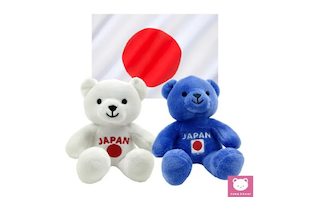 日本応援にぴったりなテディベアをKuma and Bearがプロデュース。確かに。なデザインです。