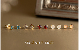 外れにくい高品位ピアスコレクション『Second Pierce』