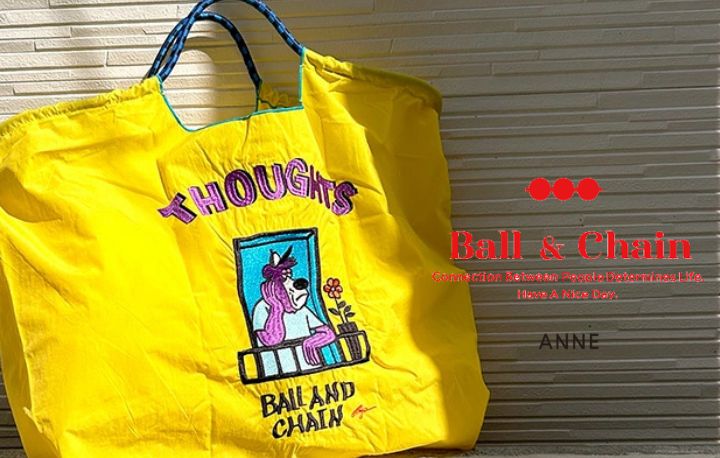 Ball＆Chain/ボールアンドチェーン】BD HEDGEHOG(S) 刺繍エコバッグ