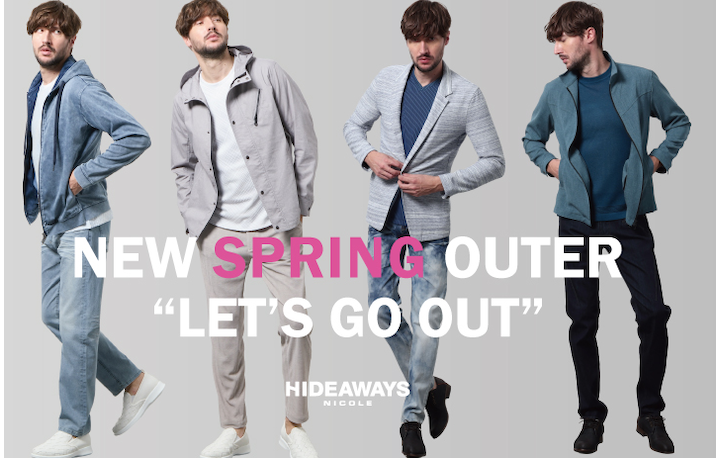 【HIDEAWAYS】NEW SPRING OUTER