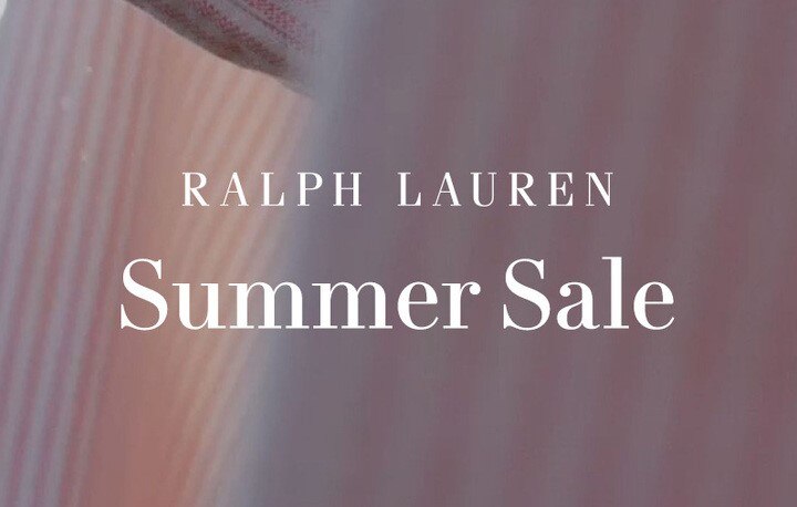 ラルフ ローレン SUMMER SALE 実施中！【POLO RALPH LAUREN