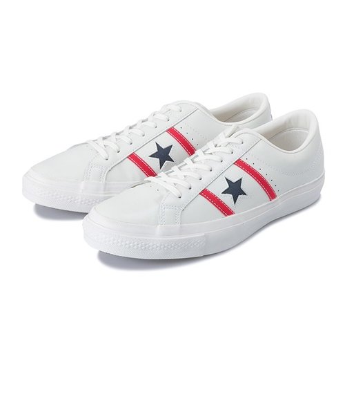 32340300　STAR & BARS LEATHER　WHITE/RED/NAVY　549624-0001