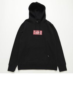 CD18FW-MC20　Checker Patch Pullover Hoodie　BLK/RED　585408-0003