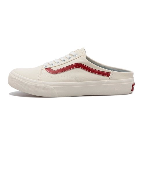 V36CF MULE　OLD SKOOL MULE　WHITE/RED　590747-0002