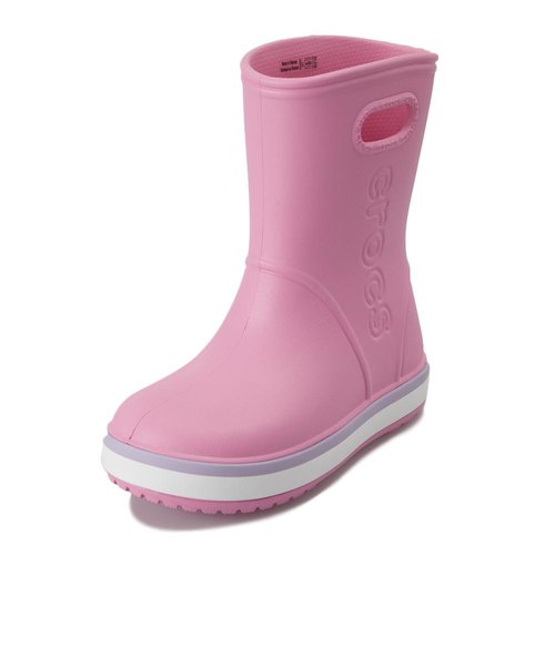 205827-6QM　14-195 CROCBAND RAIN BOOT K　PINKLEMON/LAVEN　593834-0001