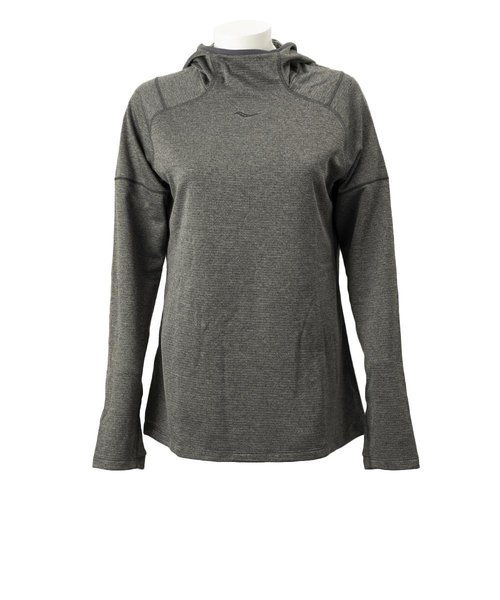 SAW800256-DGH　W RUNSTRONG THERMAL HOODIE　D.GREY HEATHER　594508-0001