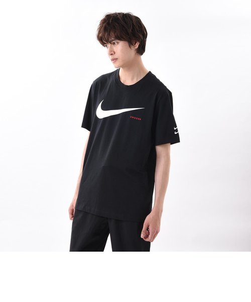 CK2253　M スウッシュ ハイブリッド S/S Tシャツ　010BLACK/WHITE　603218-0001