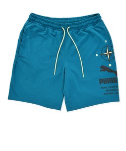 536819　M NATURE CAMP GRAPHIC SHORTS　44BLUE CORAL　626955-0002
