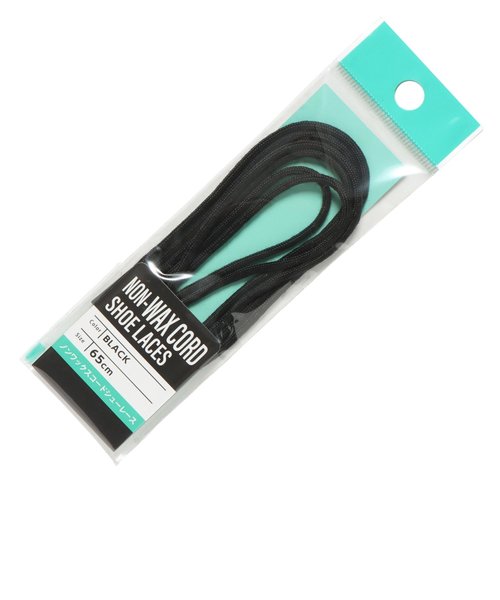 NONWAXCORD65cm　NONWAXCORDSHOELACES65cm　BLACK　616640-0001