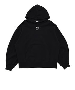 535684　W CL OVERSIZED HOODIE TR　01BLK　633603-0001