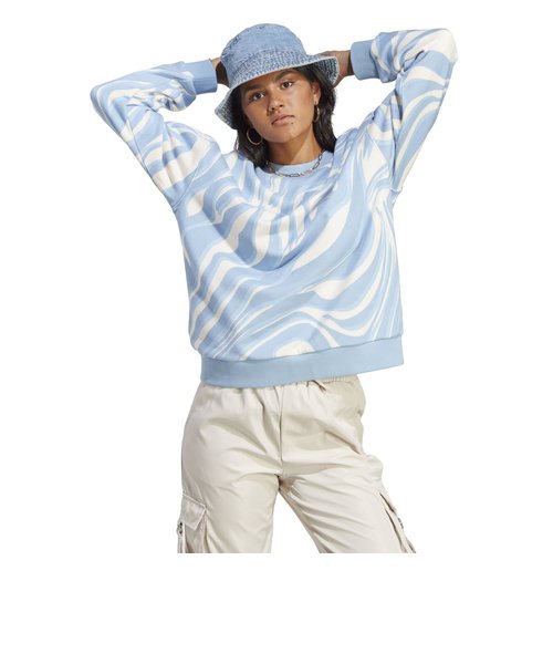 IJ8189 W AOP SWEATSHIRT(ANIMAL) AMBSKY 637499-0001 | ABC-MART