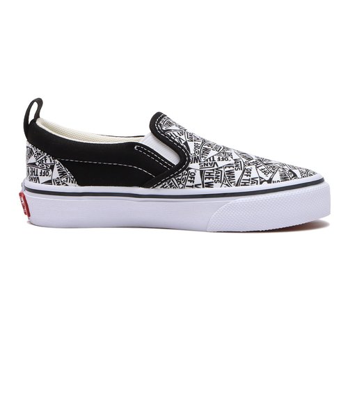 V98CS D.LOGO SLIP ON(14-21) BLK/WHT LOGO 634392-0001 | ABC-MART 