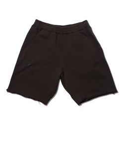 222-007002　CUT-UP SWEAT SHORTS　CHARCOAL　642470-0001