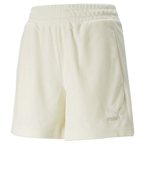 622484　W CL TOWELING SHORTS 5　65PRISTINE　658191-0001