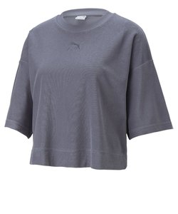 622623　W CL TOWELING TEE　69GRAY TILE　658192-0002