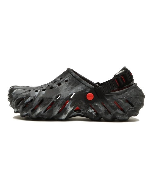 208454-0X9 ECHO MARBLED CLOG BLACK/FLAME 639445-0001 | ABC-MART