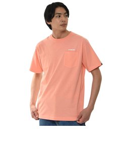 123K1010401　M(VS)90s 66 Logo PKT TEE　CORAL PINK　665793-0002