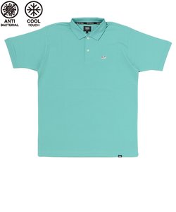 123K1040101　M OTW EMB POLO SHT　TURQUOISE　665780-0004