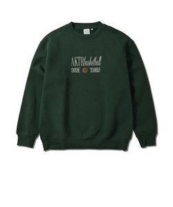 123-034010　RETRO-CHIC SWEAT CREW NECK　GREEN　669001-0002