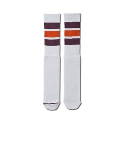 123-019021　MONSTER SOCKS　BURGUNDYxORANGE　669012-0002