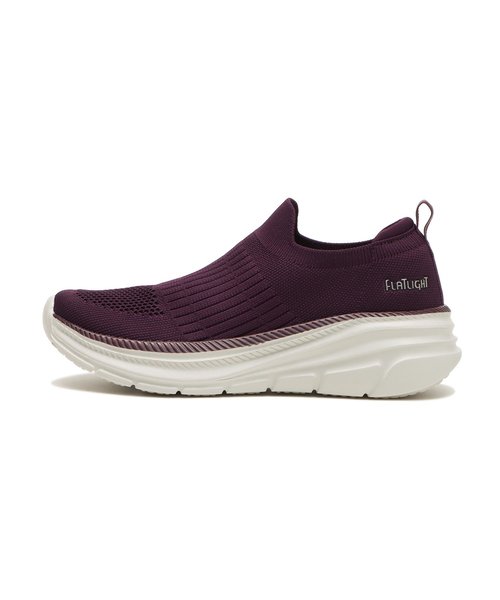 W1032　PL KNIT SLIP ON　PURPLE　658390-0003