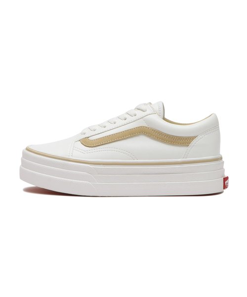 V36CF 3SOLE　OLD SKOOL 3SOLE　WHITE/BEIGE　632276-0005