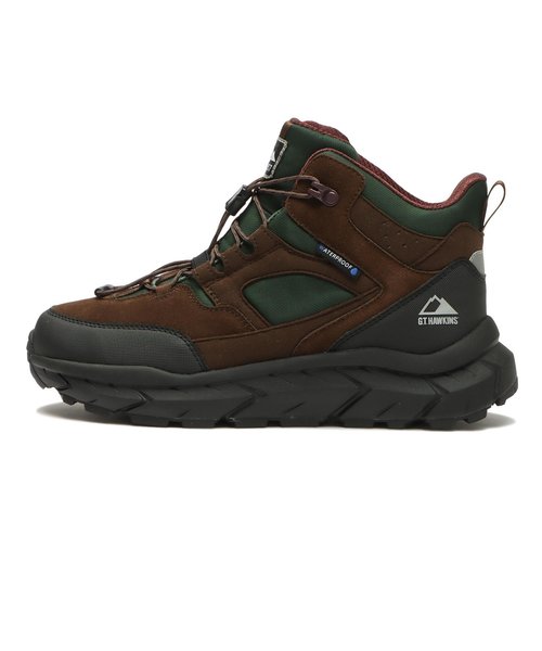 HL30061　HIKE 857 MID WP　CHOCO/GREEN　666632-0004