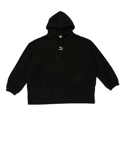 535060　W CL OVERSIZED HOODIE TR　01BLK　626936-0001