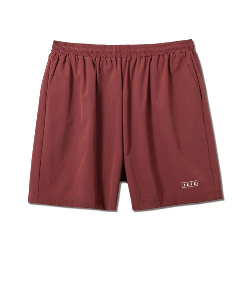 223-014002　SHORT WIDE PANTS　BURGUNDY　676146-0001