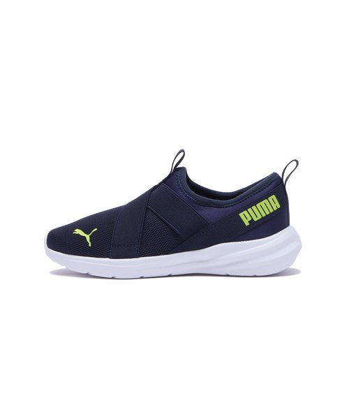 397540　17-21 RICKIE RUNNER NU PS SLIP　*01NAVY/LIME.P　674071-0001