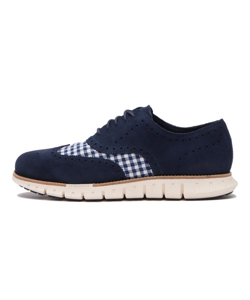 C38847　ZG REMASTERED WINGTIP OX LINED　NAVY GINGHAM　679867-0001