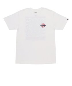 VN000G44WHT　M WORMHOLE WARPED SS TEE　WHITE　675652-0001