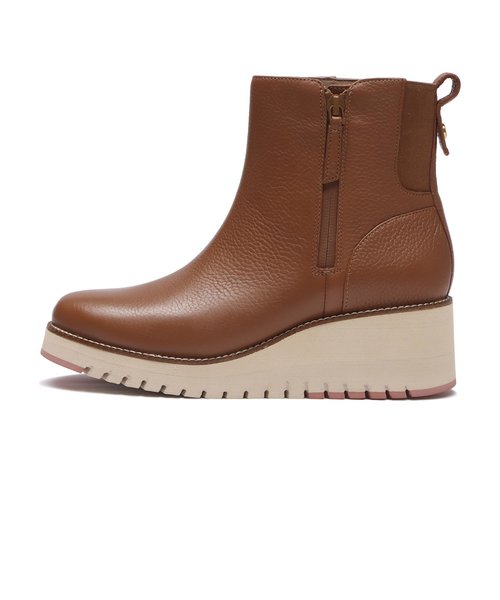 W28706　W ZG CITY WDG SIDE ZIP BOOT WP　BRITISH TAN/IVO　687330-0001