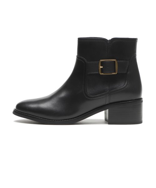 W31762　W THAYER BUCKLE ANKLE BOOTS　*BLACK LTR　687341-0001