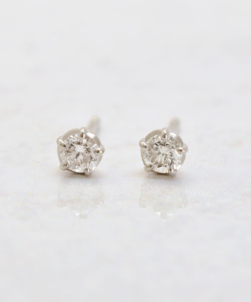 セカンドピアス] プラチナダイヤモンドピアス0. 30ct | TAKE-UP ...