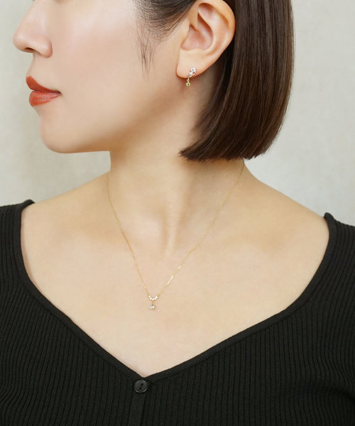 新品お買い得K18 K10 あこや パールヒネリ ピアス アクセサリー