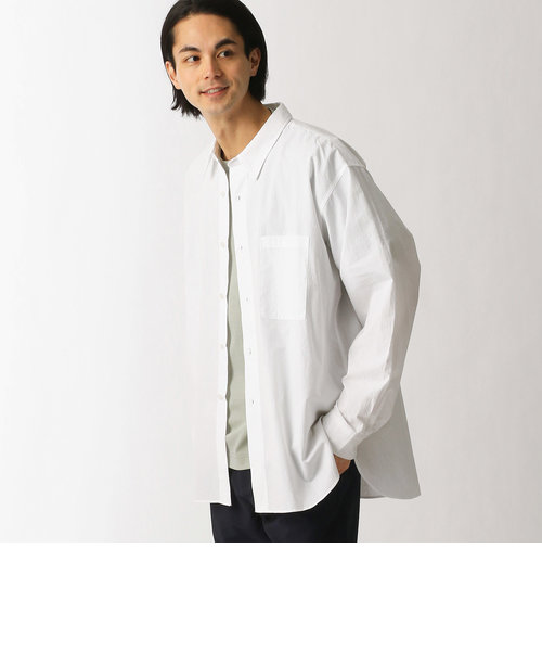 日本製素材オーバーサイズサッカーストライプシャツ | NICOLE（ニコル