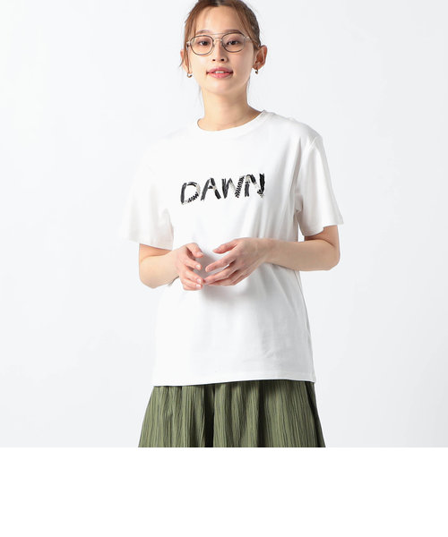 ドライタッチ素材　ビーズ刺繍ライトフィットTシャツ