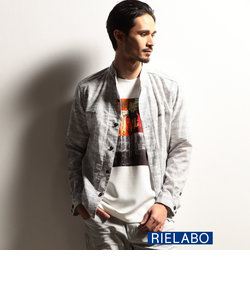 【RIELABO】カモフラデザインショートスタンドシャツ