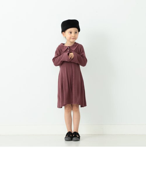 B Ming By Beams ビッグ カラー ニット ワンピース 90 150cm B Ming Life Store By Beams ビーミングライフストアバイビームス の通販 Mall