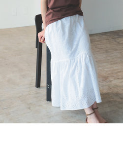 B:MING by BEAMS / カットワーク 刺繍 スカート 22SS