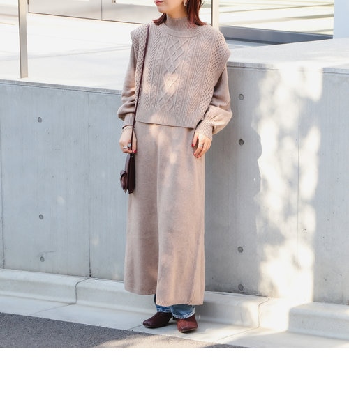 B Ming By Beams ニットベスト ニットワンピース セット B Ming Life Store By Beams ビーミングライフストアバイビームス の通販 Mall
