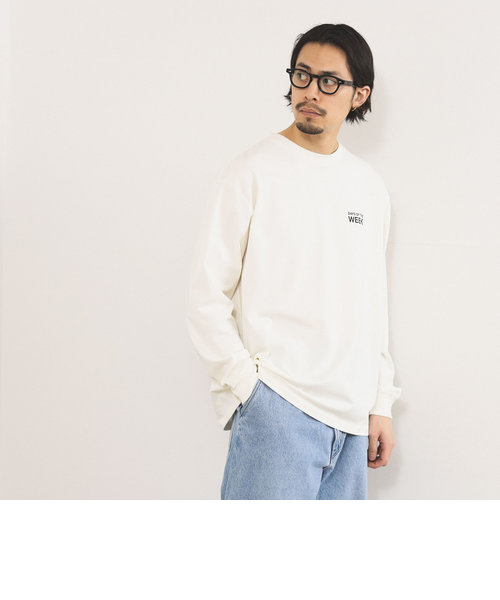 B:MING by BEAMS / ウィーク プリント クルーネック ロング Tシャツ