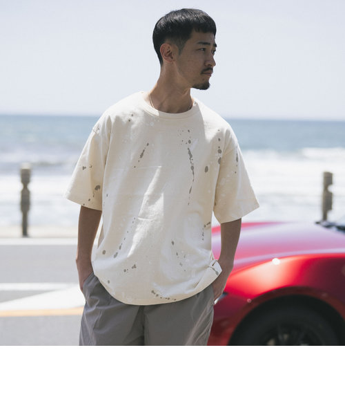 B:MING by BEAMS / スプラッシュ プリント ショートスリーブ Tシャツ