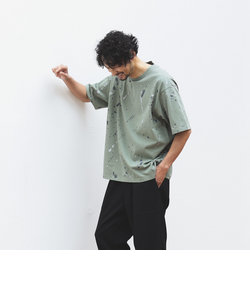 B:MING by BEAMS / スプラッシュ プリント ショートスリーブ Tシャツ