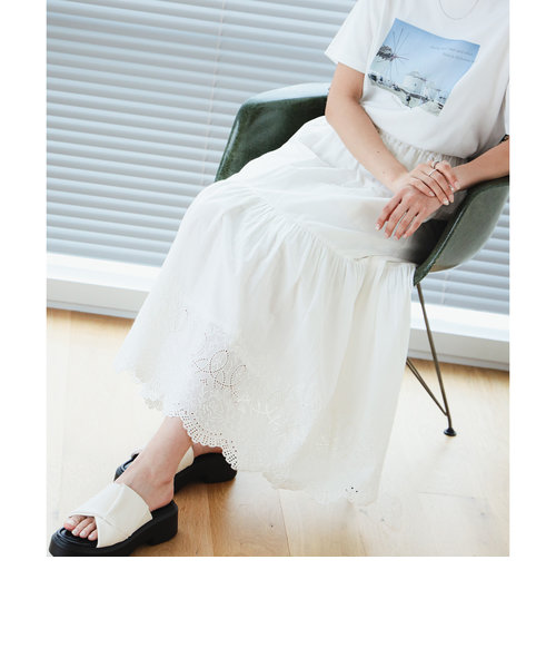 B:MING by BEAMS / スカラ 刺繍 スカート